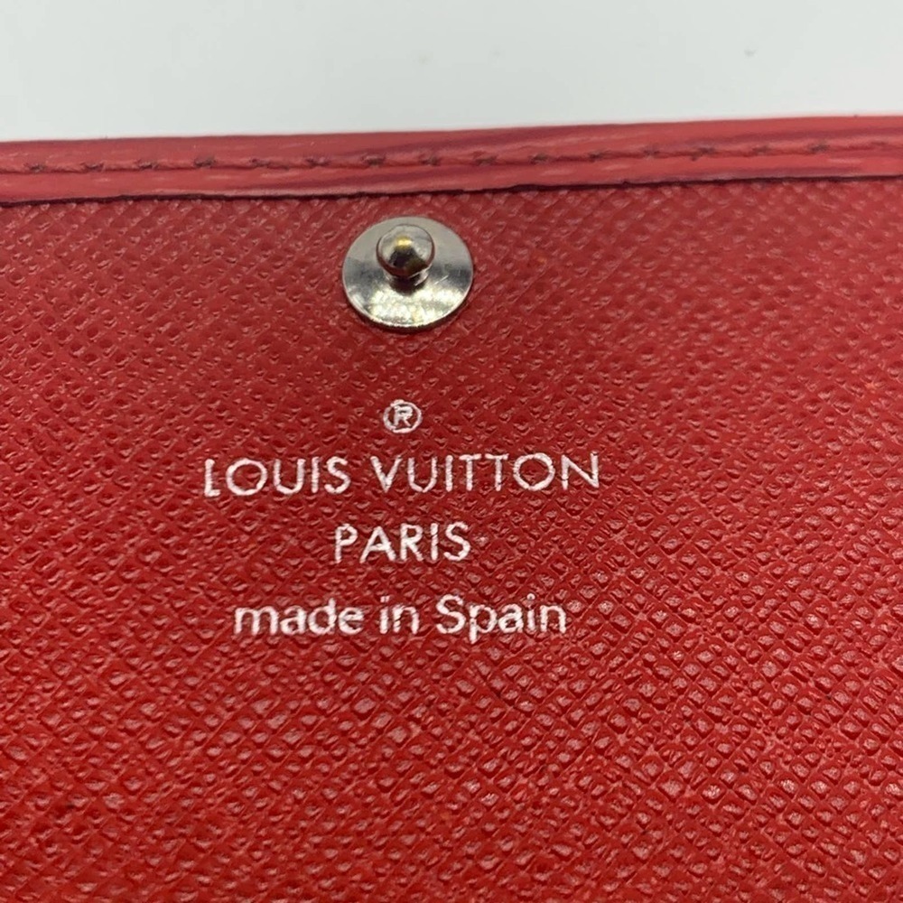 LOUIS VUITTON red leather key holder wallet - Picture 8 of 16